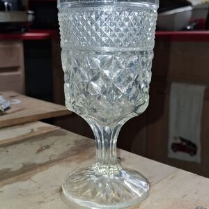 Anchor Hocking Clear Glass Goblet
